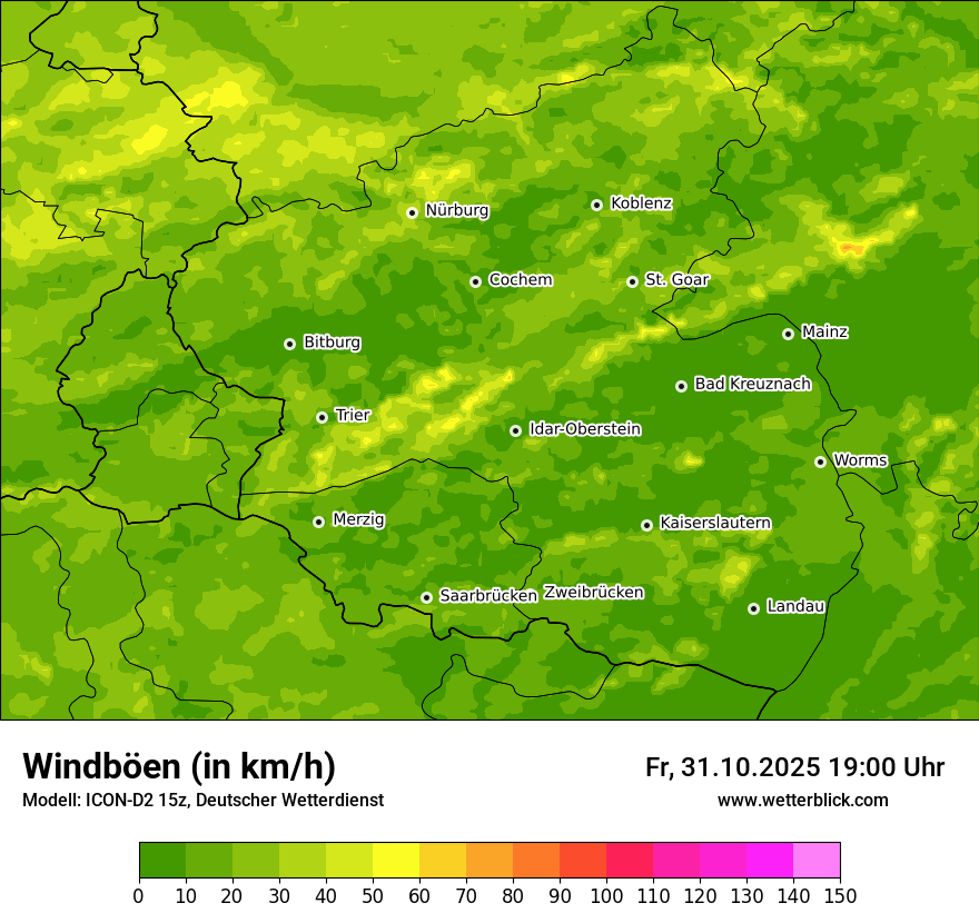 Modellkarten Windgeschwindigkeit Modellkarten Windgeschwindigkeit