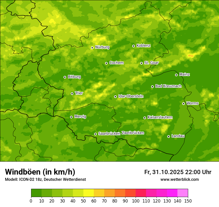 Modellkarten Windgeschwindigkeit Modellkarten Windgeschwindigkeit