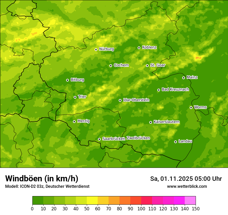 Modellkarten Windgeschwindigkeit Modellkarten Windgeschwindigkeit