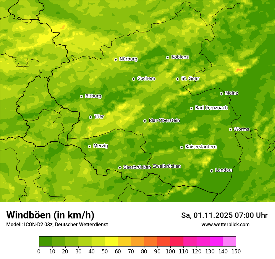 Modellkarten Windgeschwindigkeit Modellkarten Windgeschwindigkeit