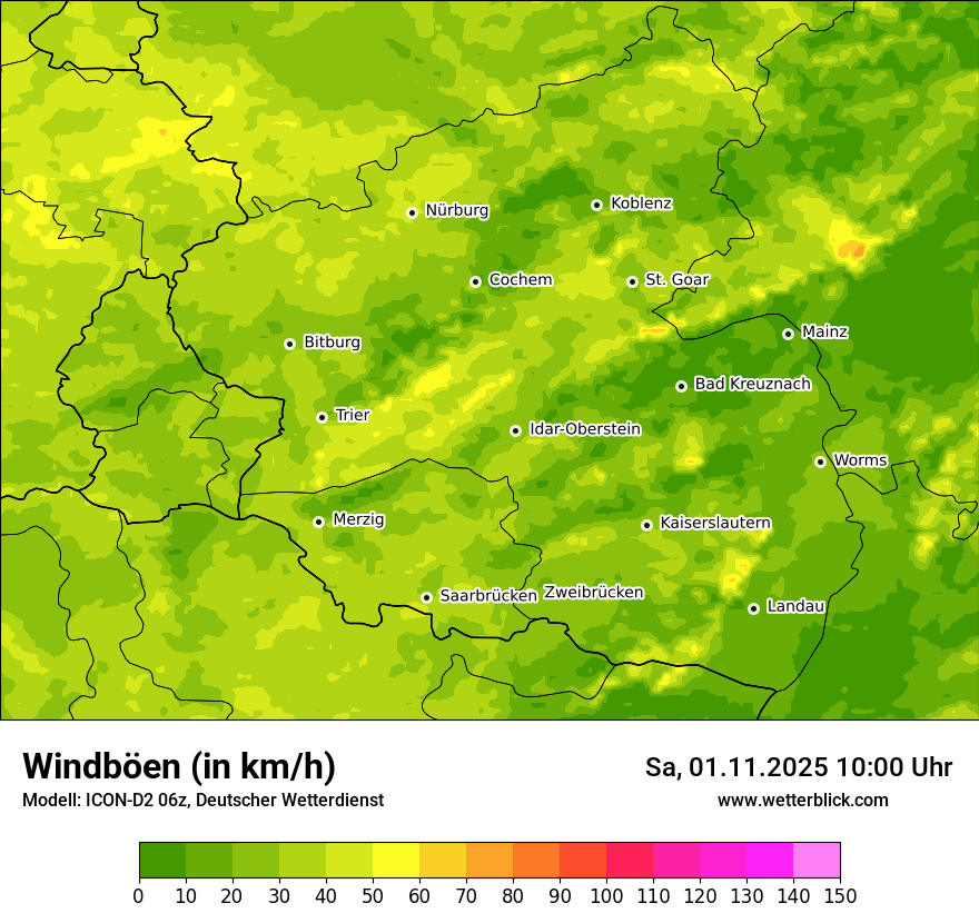 Modellkarten Windgeschwindigkeit Modellkarten Windgeschwindigkeit