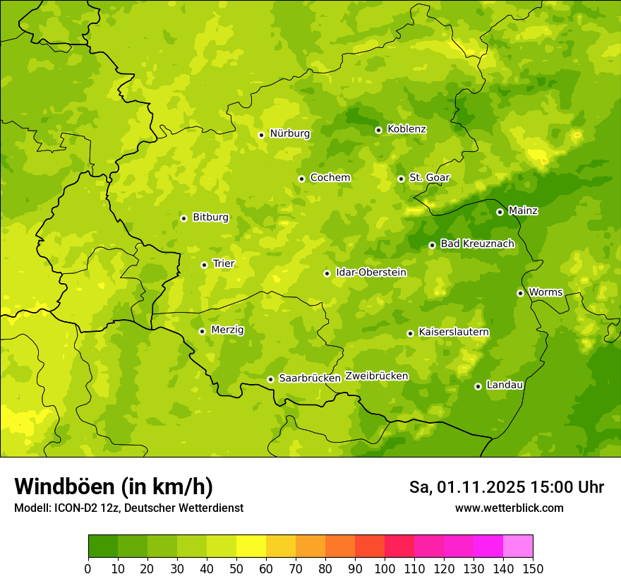 Modellkarten Windgeschwindigkeit Modellkarten Windgeschwindigkeit