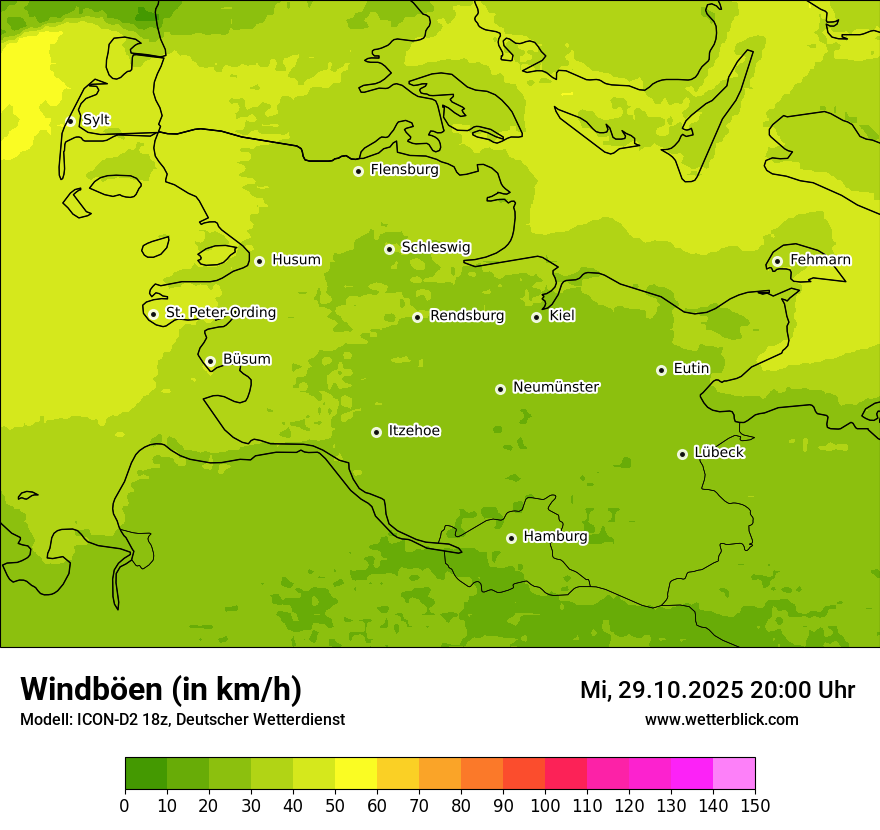 Modellkarten Windgeschwindigkeit Modellkarten Windgeschwindigkeit