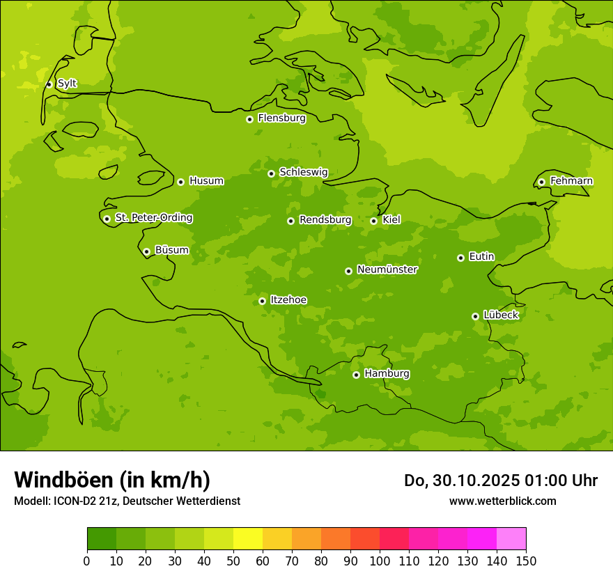 Modellkarten Windgeschwindigkeit Modellkarten Windgeschwindigkeit