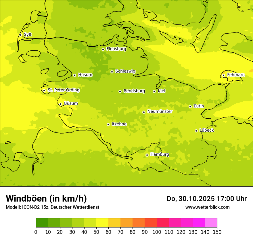 Modellkarten Windgeschwindigkeit Modellkarten Windgeschwindigkeit
