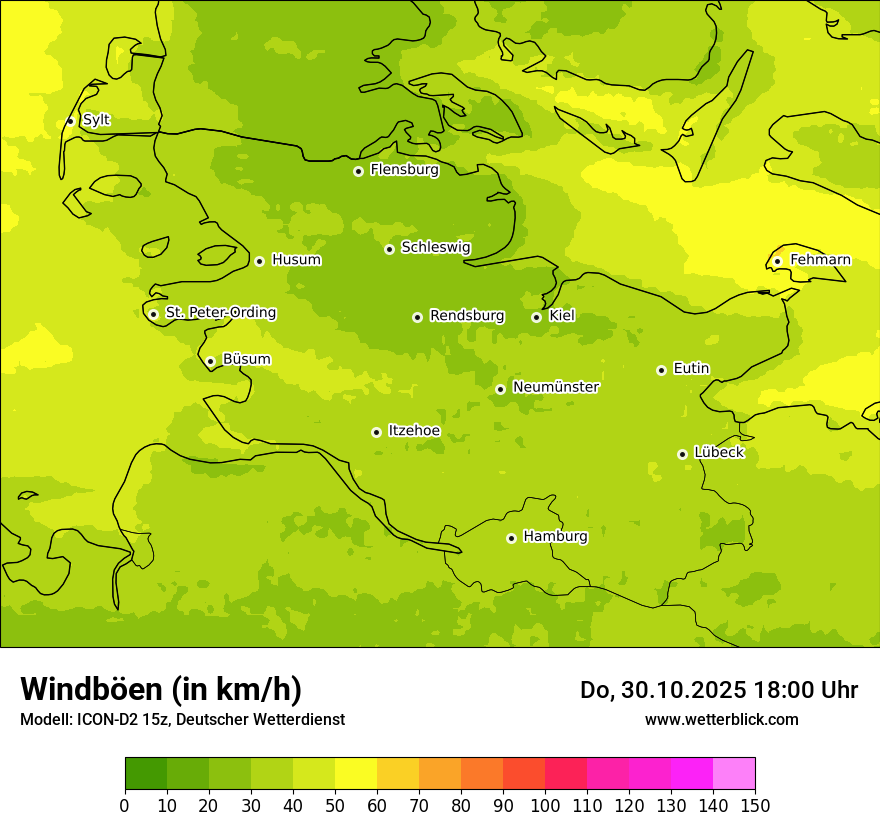 Modellkarten Windgeschwindigkeit Modellkarten Windgeschwindigkeit