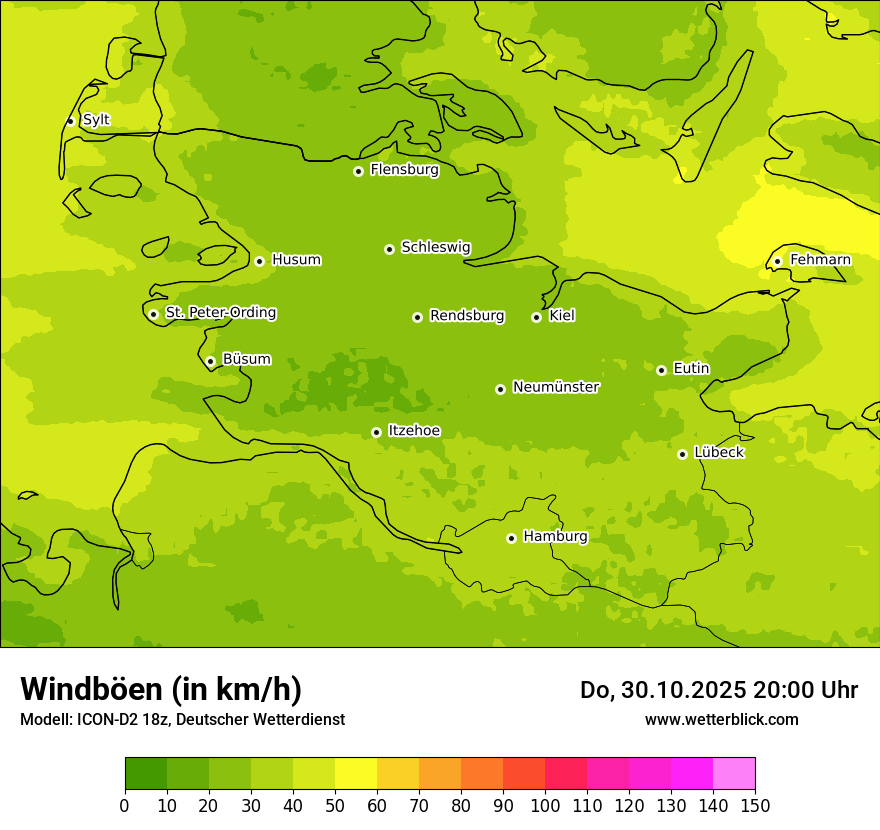 Modellkarten Windgeschwindigkeit Modellkarten Windgeschwindigkeit