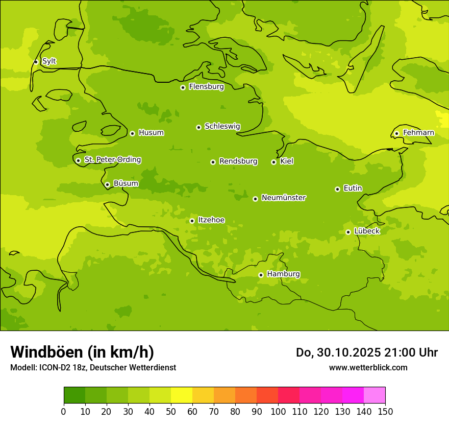 Modellkarten Windgeschwindigkeit Modellkarten Windgeschwindigkeit