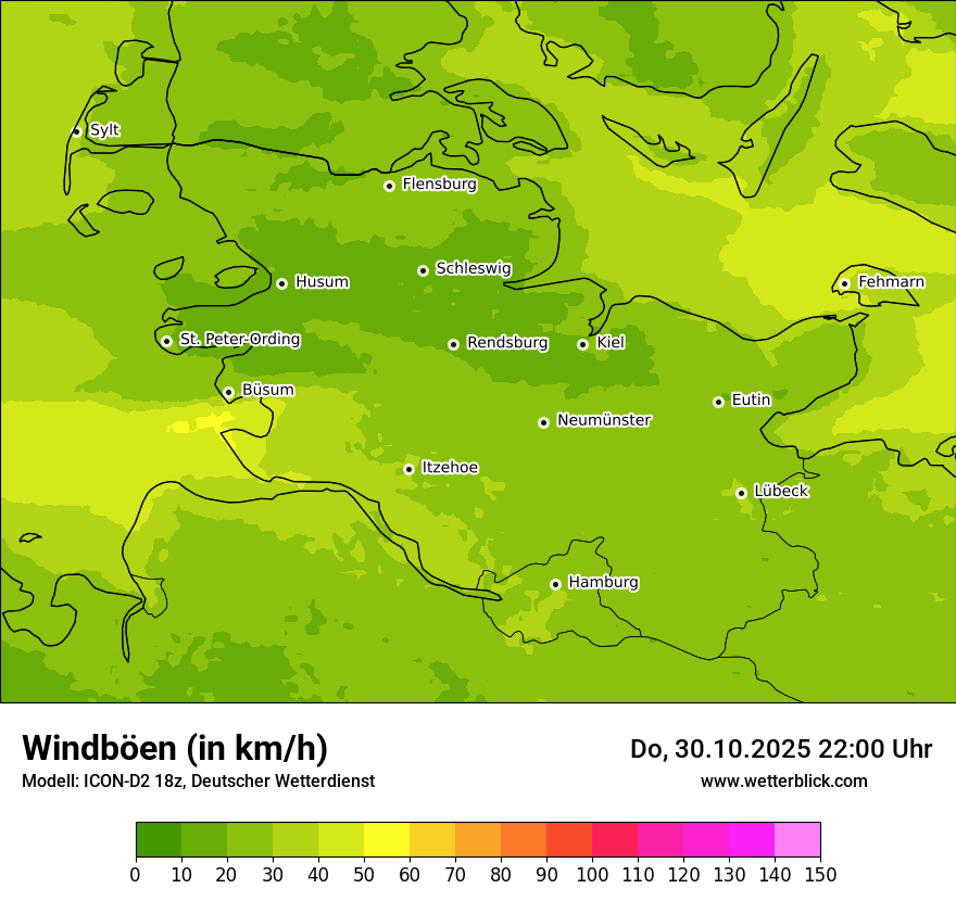 Modellkarten Windgeschwindigkeit Modellkarten Windgeschwindigkeit