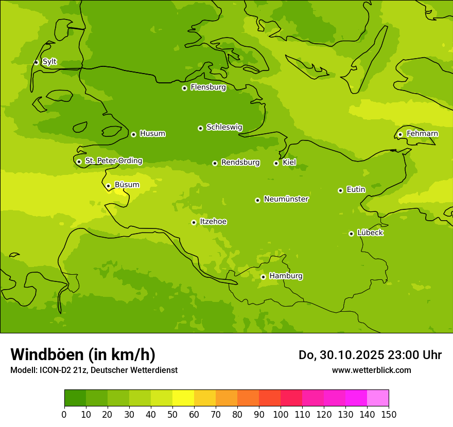 Modellkarten Windgeschwindigkeit Modellkarten Windgeschwindigkeit
