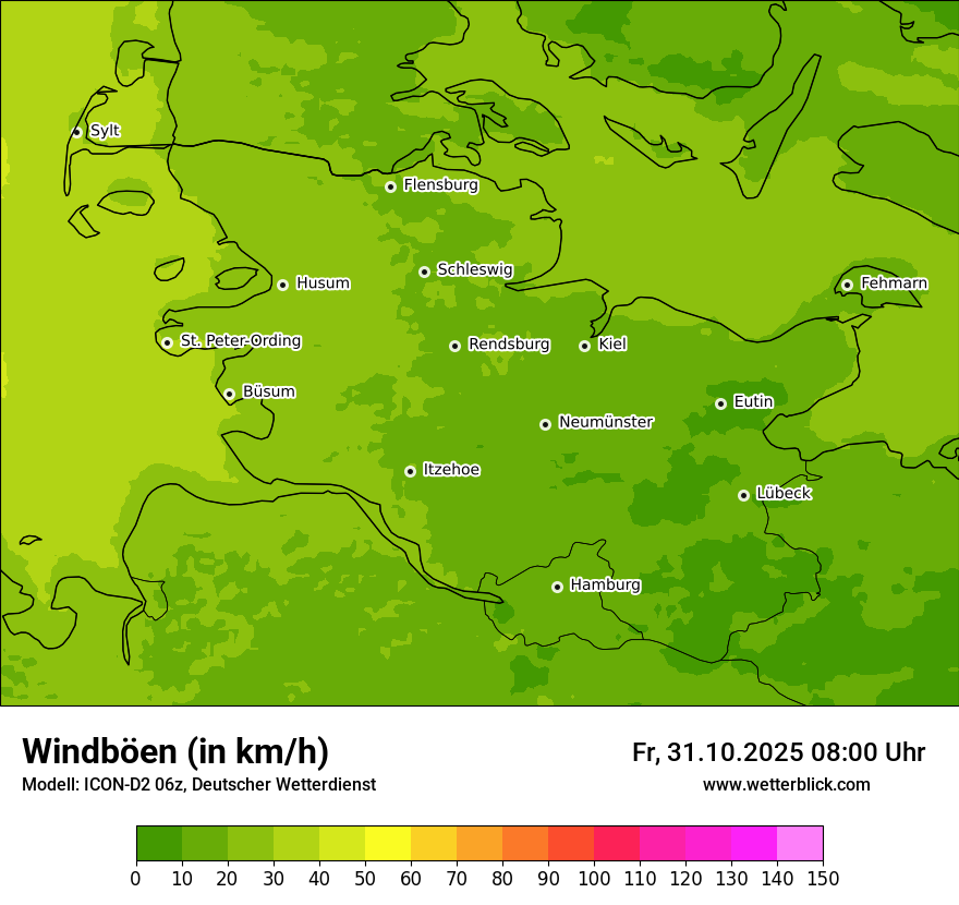 Modellkarten Windgeschwindigkeit Modellkarten Windgeschwindigkeit