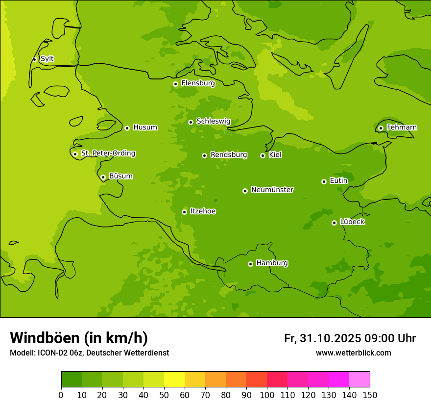 Modellkarten Windgeschwindigkeit Modellkarten Windgeschwindigkeit