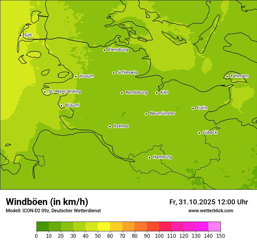 Modellkarten Windgeschwindigkeit Modellkarten Windgeschwindigkeit