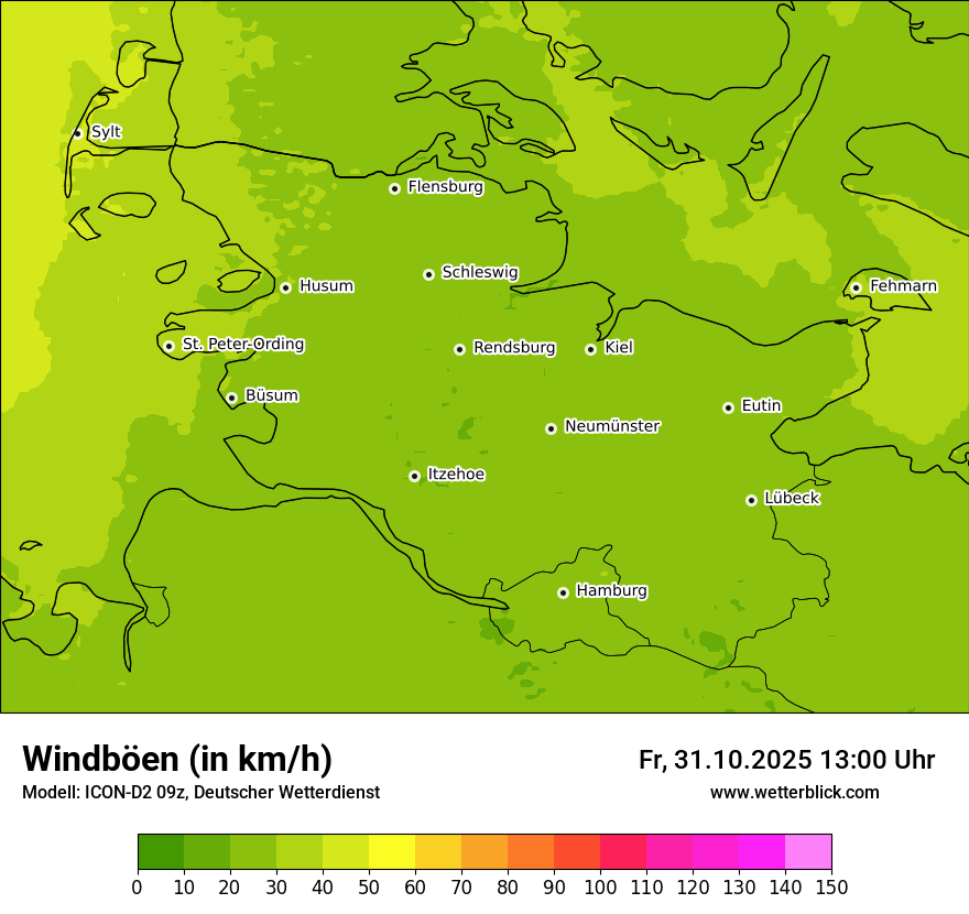 Modellkarten Windgeschwindigkeit Modellkarten Windgeschwindigkeit