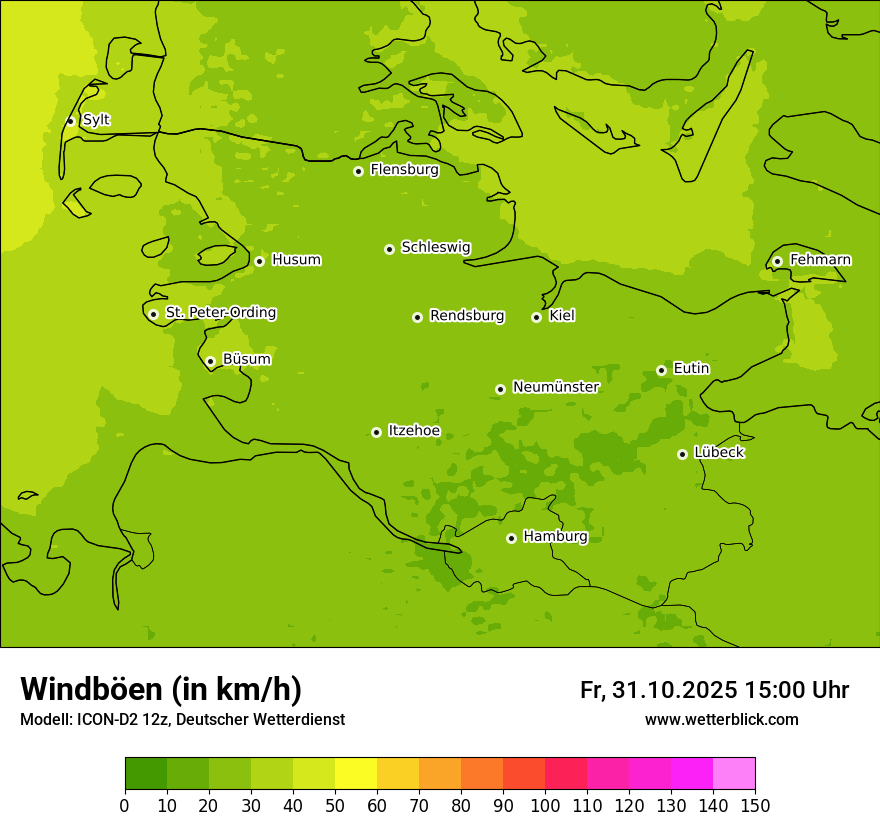 Modellkarten Windgeschwindigkeit Modellkarten Windgeschwindigkeit