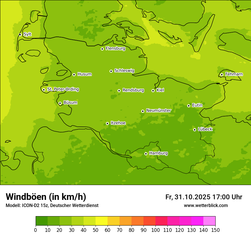 Modellkarten Windgeschwindigkeit Modellkarten Windgeschwindigkeit
