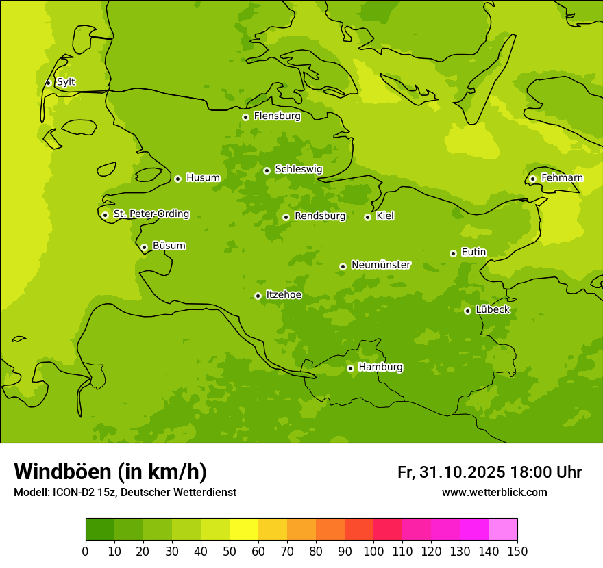 Modellkarten Windgeschwindigkeit Modellkarten Windgeschwindigkeit