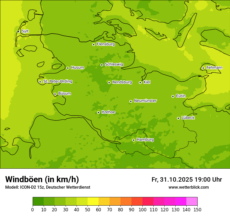 Modellkarten Windgeschwindigkeit Modellkarten Windgeschwindigkeit