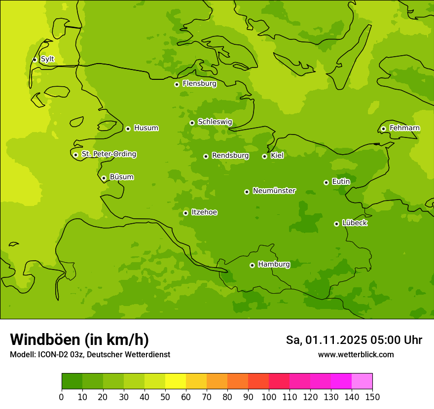 Modellkarten Windgeschwindigkeit Modellkarten Windgeschwindigkeit