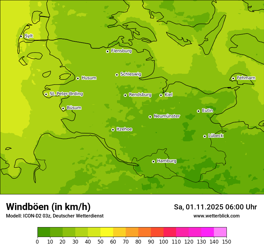 Modellkarten Windgeschwindigkeit Modellkarten Windgeschwindigkeit