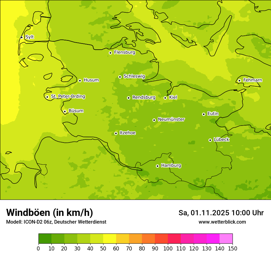 Modellkarten Windgeschwindigkeit Modellkarten Windgeschwindigkeit