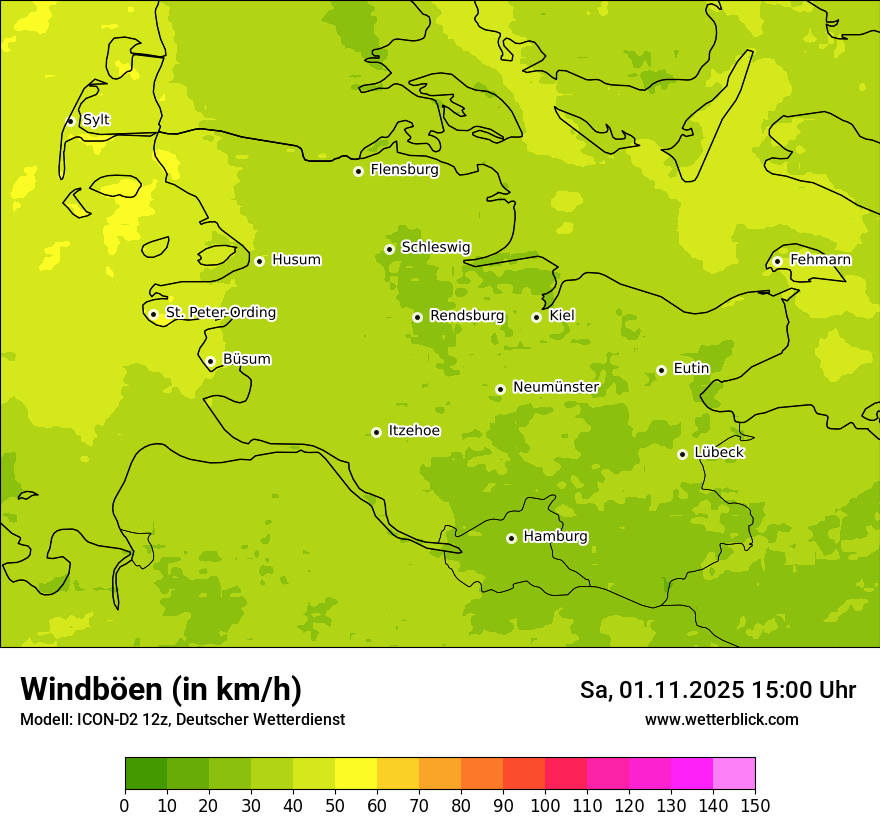 Modellkarten Windgeschwindigkeit Modellkarten Windgeschwindigkeit