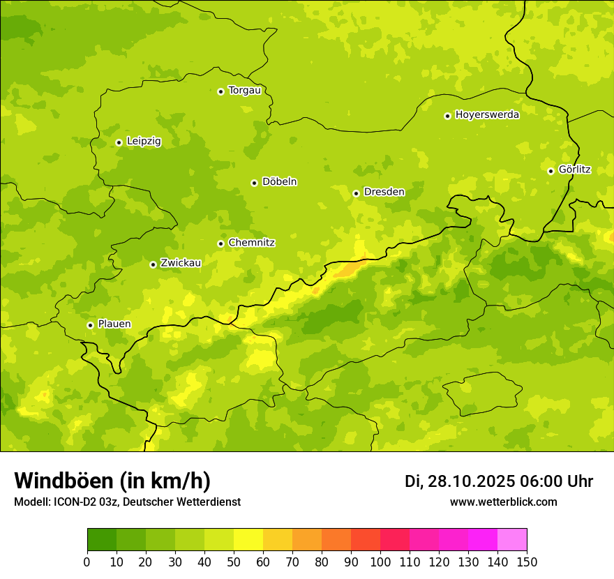 Modellkarten Windgeschwindigkeit Modellkarten Windgeschwindigkeit