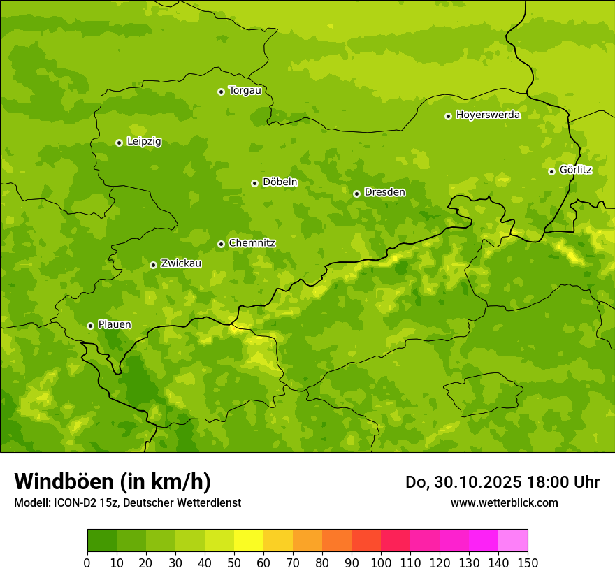 Modellkarten Windgeschwindigkeit Modellkarten Windgeschwindigkeit