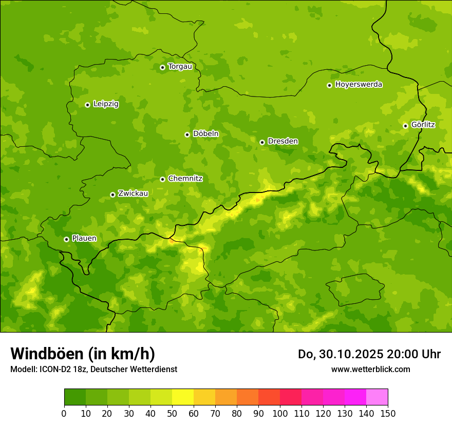 Modellkarten Windgeschwindigkeit Modellkarten Windgeschwindigkeit