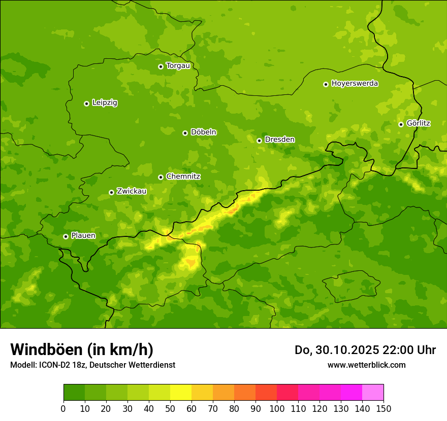 Modellkarten Windgeschwindigkeit Modellkarten Windgeschwindigkeit