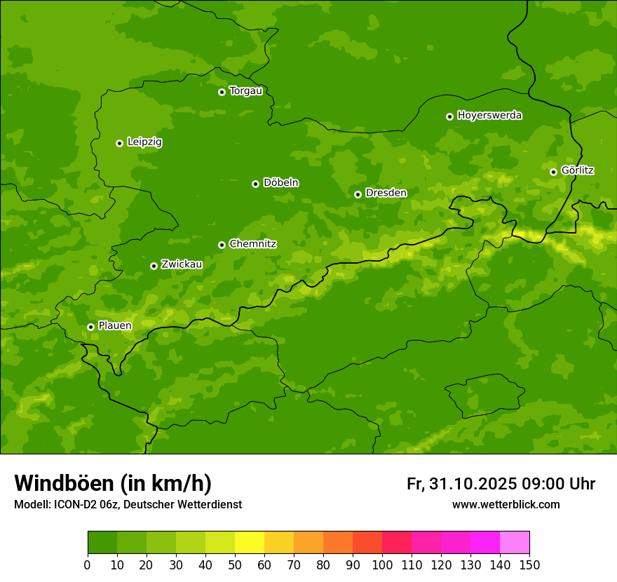 Modellkarten Windgeschwindigkeit Modellkarten Windgeschwindigkeit