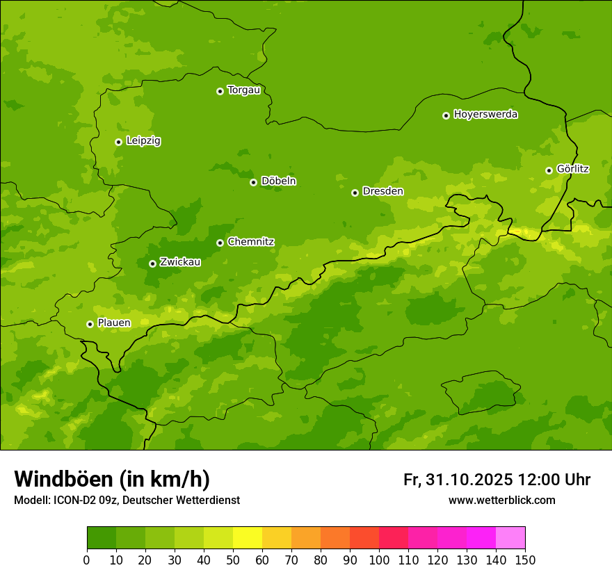 Modellkarten Windgeschwindigkeit Modellkarten Windgeschwindigkeit