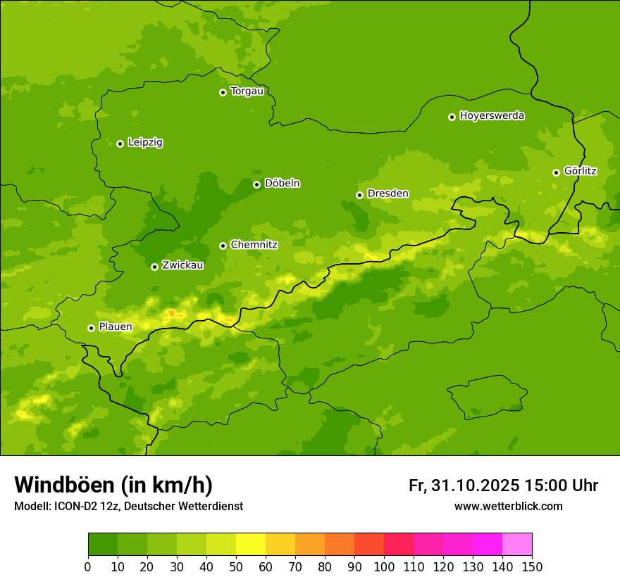 Modellkarten Windgeschwindigkeit Modellkarten Windgeschwindigkeit