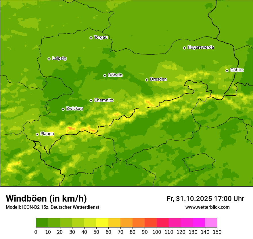 Modellkarten Windgeschwindigkeit Modellkarten Windgeschwindigkeit