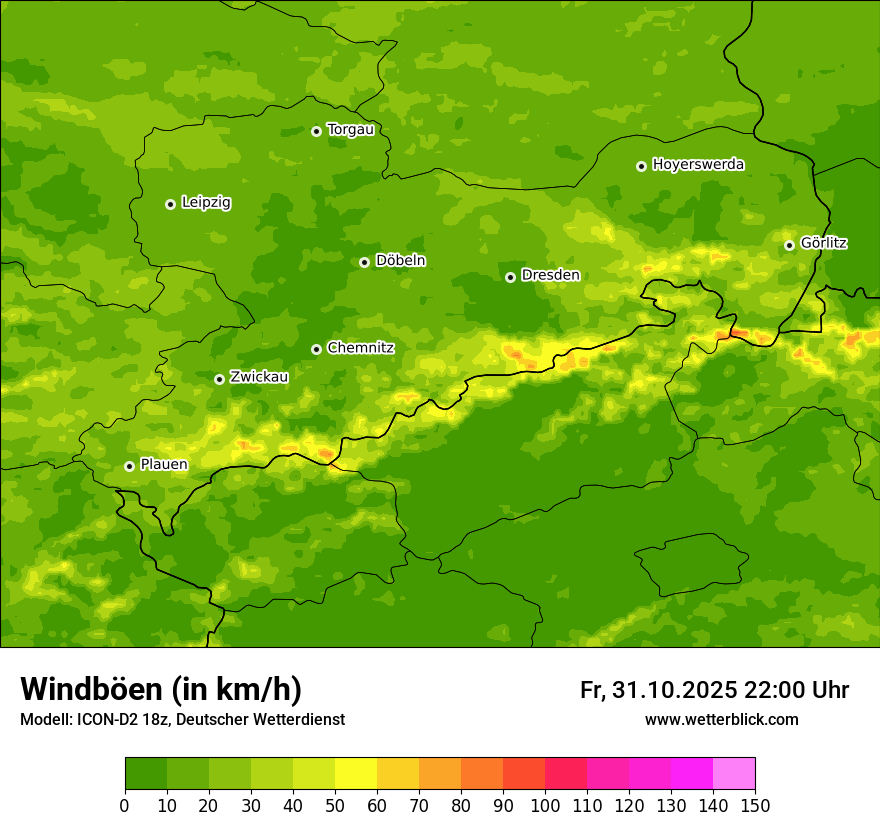 Modellkarten Windgeschwindigkeit Modellkarten Windgeschwindigkeit
