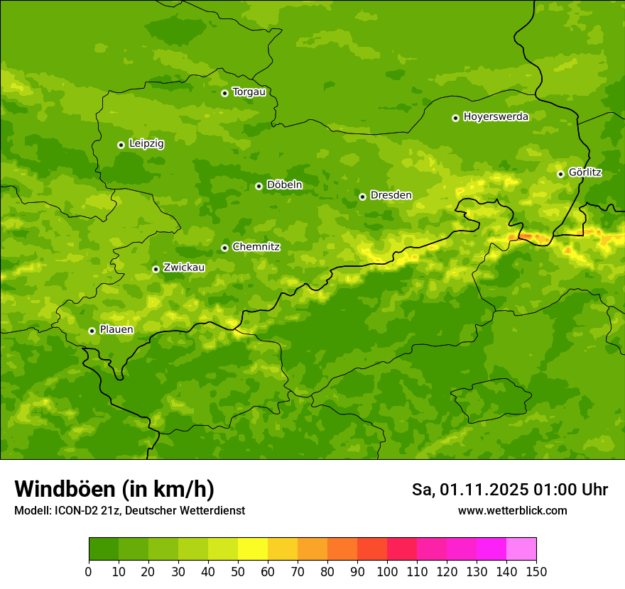 Modellkarten Windgeschwindigkeit Modellkarten Windgeschwindigkeit