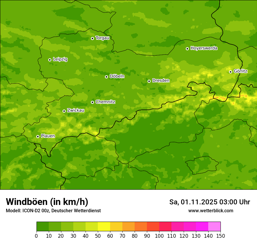 Modellkarten Windgeschwindigkeit Modellkarten Windgeschwindigkeit