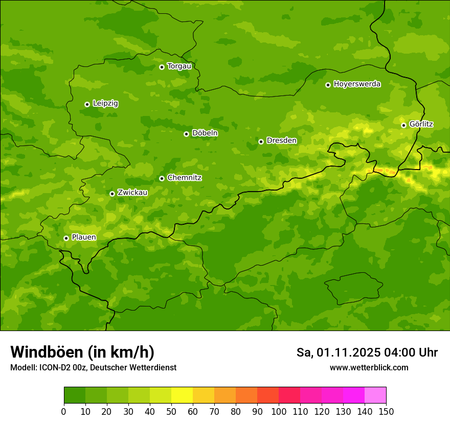 Modellkarten Windgeschwindigkeit Modellkarten Windgeschwindigkeit