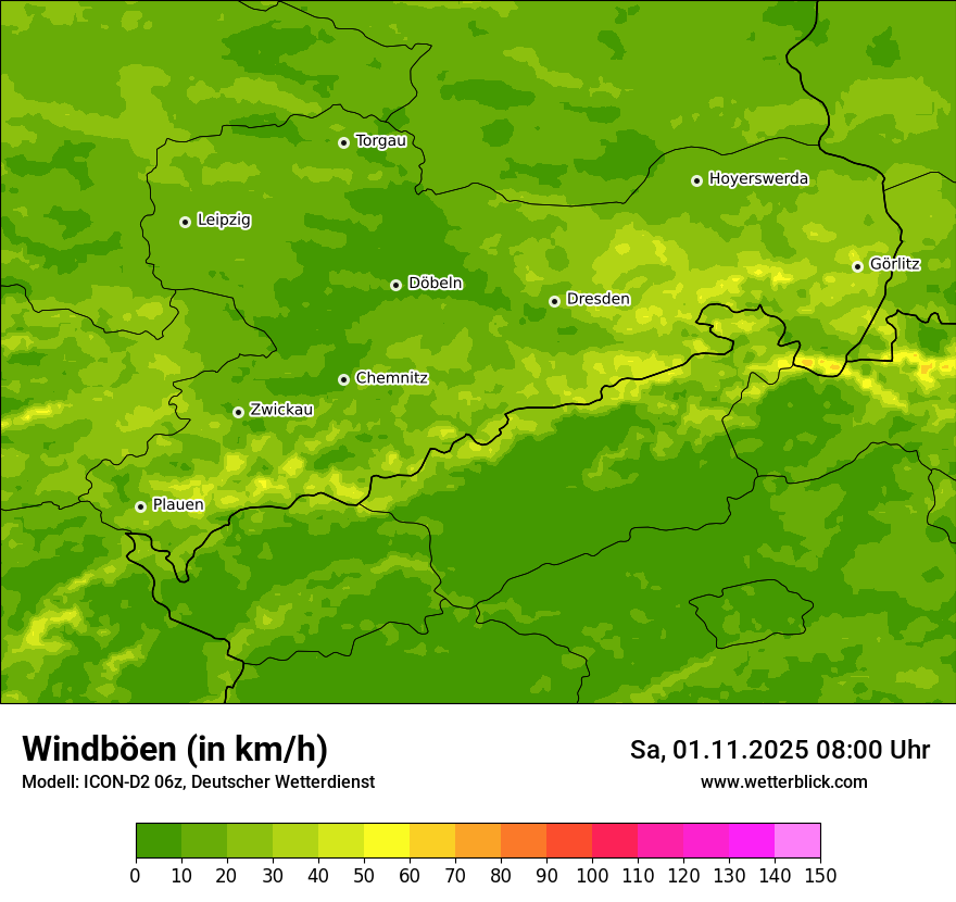 Modellkarten Windgeschwindigkeit Modellkarten Windgeschwindigkeit