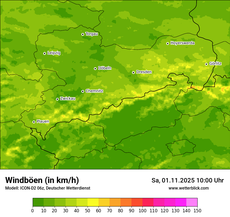 Modellkarten Windgeschwindigkeit Modellkarten Windgeschwindigkeit