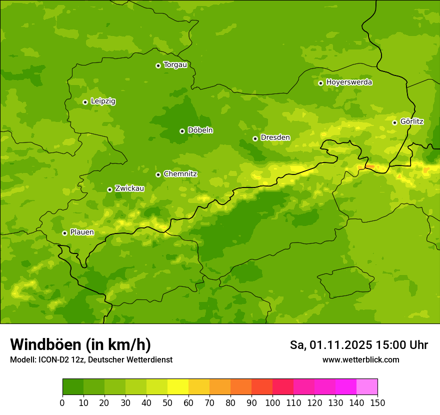 Modellkarten Windgeschwindigkeit Modellkarten Windgeschwindigkeit