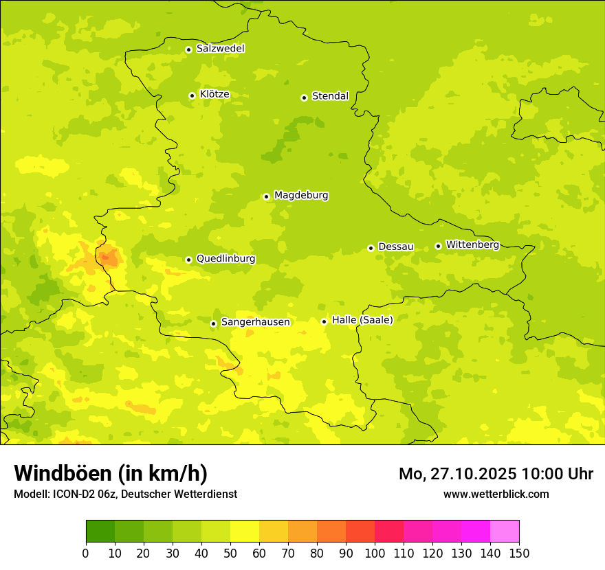 Modellkarten Windgeschwindigkeit Modellkarten Windgeschwindigkeit