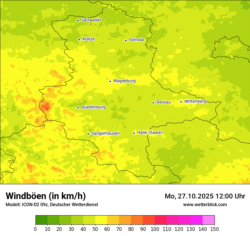 Modellkarten Windgeschwindigkeit Modellkarten Windgeschwindigkeit