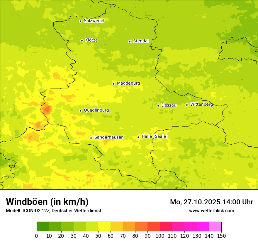 Modellkarten Windgeschwindigkeit Modellkarten Windgeschwindigkeit