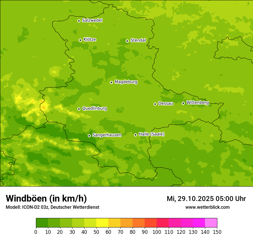 Modellkarten Windgeschwindigkeit Modellkarten Windgeschwindigkeit