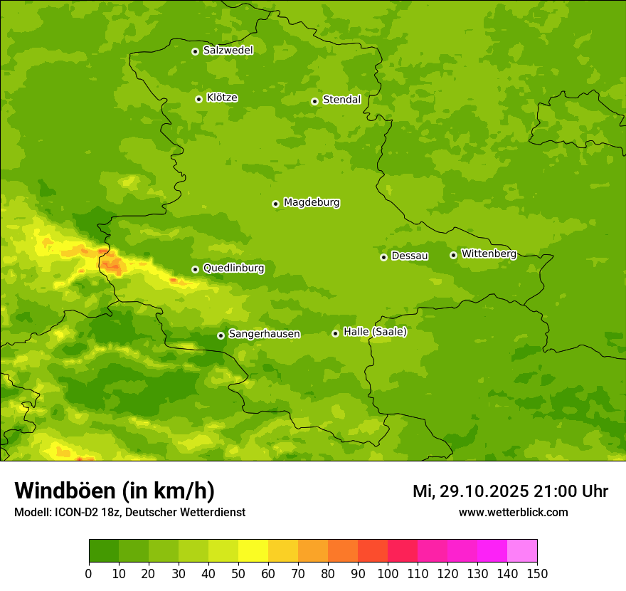 Modellkarten Windgeschwindigkeit Modellkarten Windgeschwindigkeit