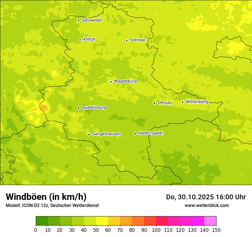 Modellkarten Windgeschwindigkeit Modellkarten Windgeschwindigkeit