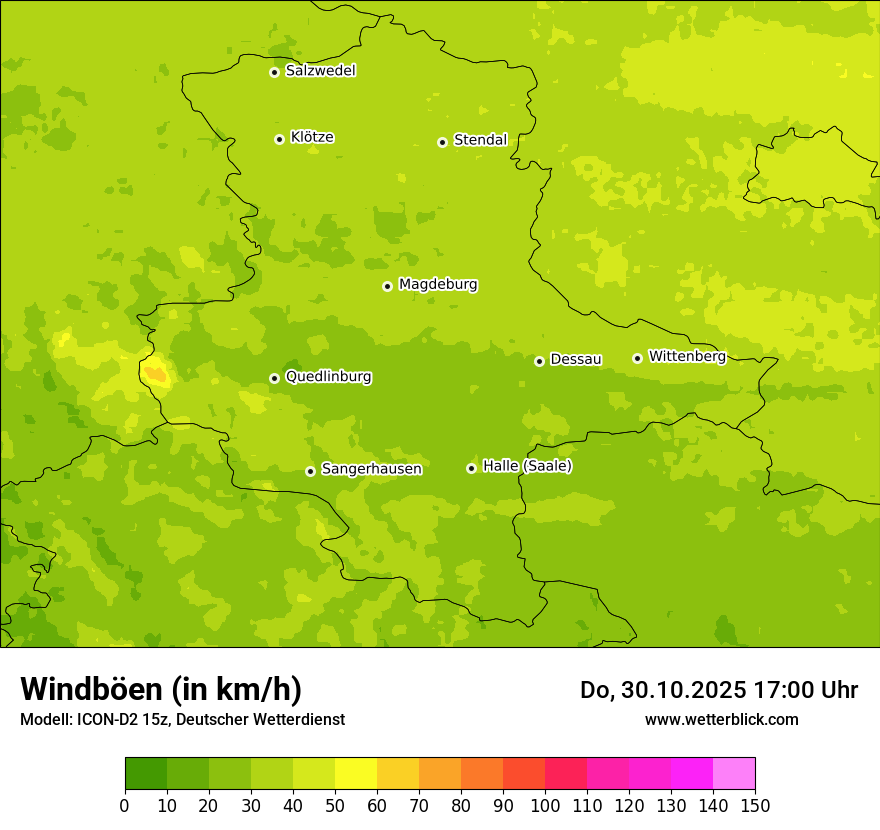 Modellkarten Windgeschwindigkeit Modellkarten Windgeschwindigkeit