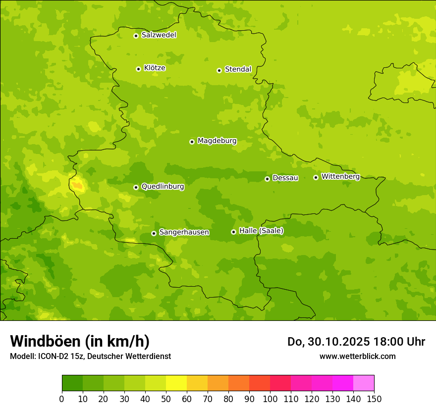 Modellkarten Windgeschwindigkeit Modellkarten Windgeschwindigkeit