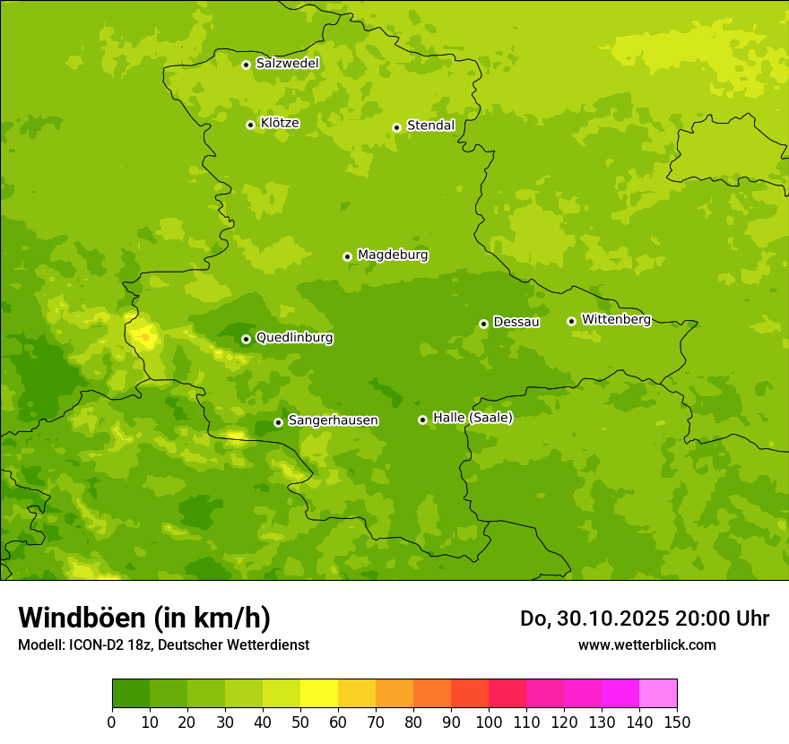 Modellkarten Windgeschwindigkeit Modellkarten Windgeschwindigkeit